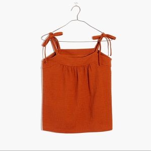 Madewell tie strap tank top